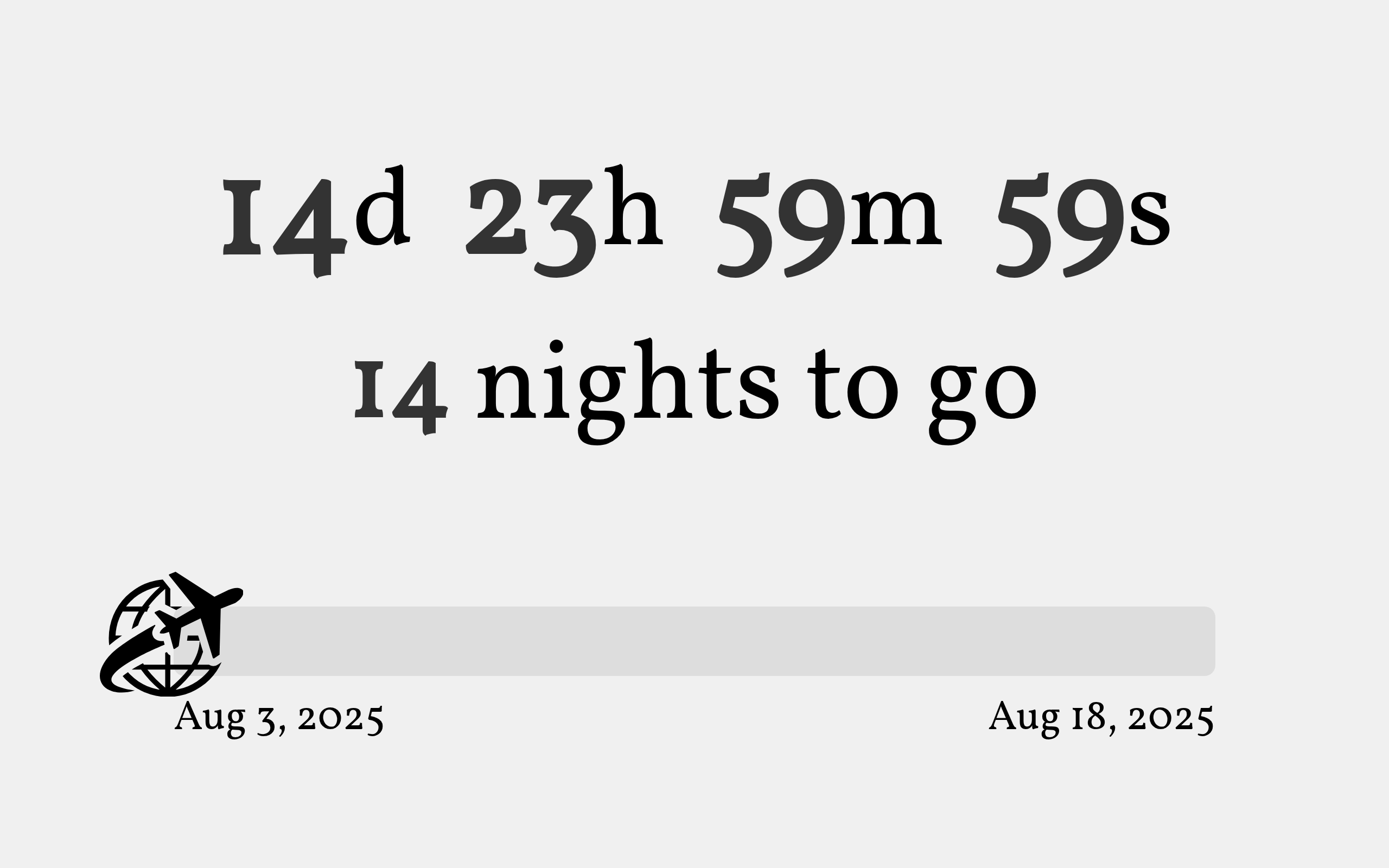 Screenshot of Couple Countdown project
