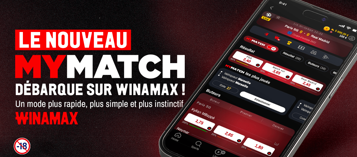 Screenshot of Winamax MyMatch project